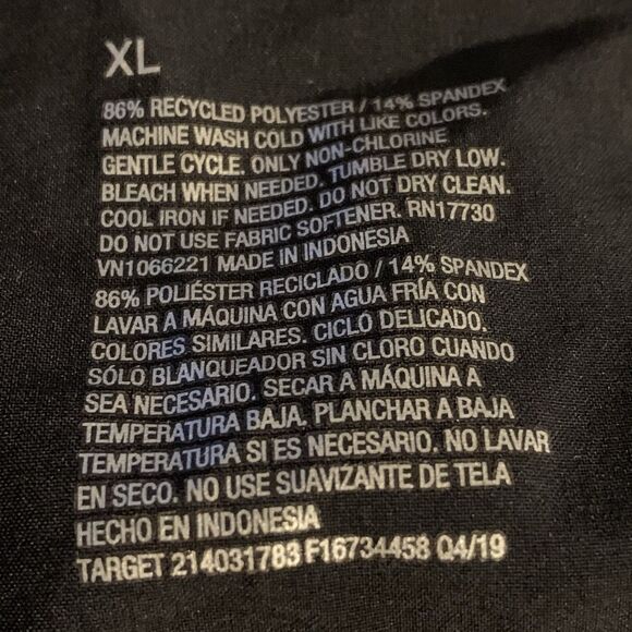All In Motion Jumpsuit Women's XL Black Athletic Sleeveless Pockets Drawstring - Picture 10 of 10